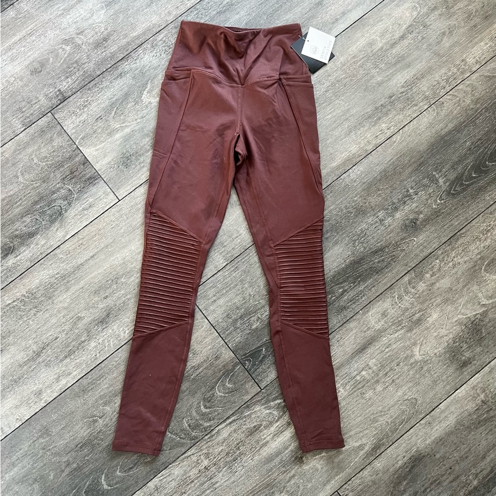 Senita Athletics Maroon Leggings